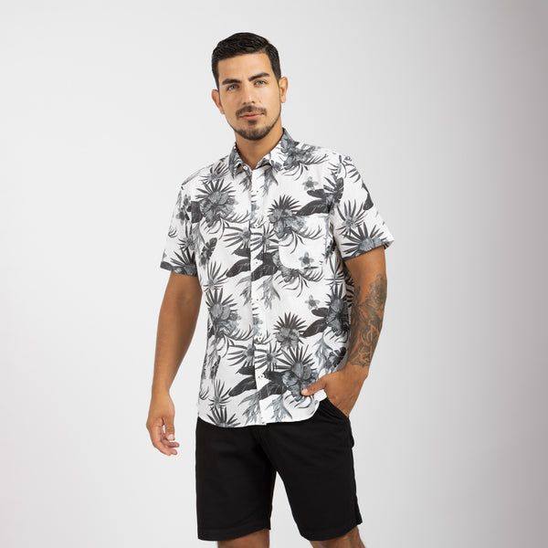 Camisa Relaxed Fit Azahara Flores Negro