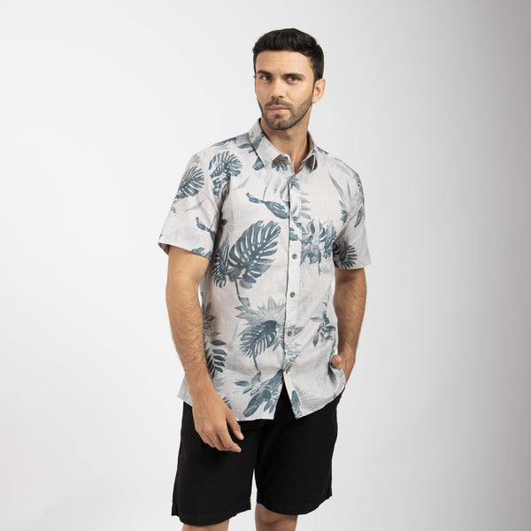 Camisa Relaxed Fit Azahara Gris