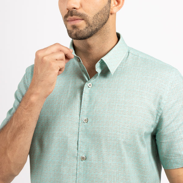 Camisa Relaxed Fit Caribe Verde