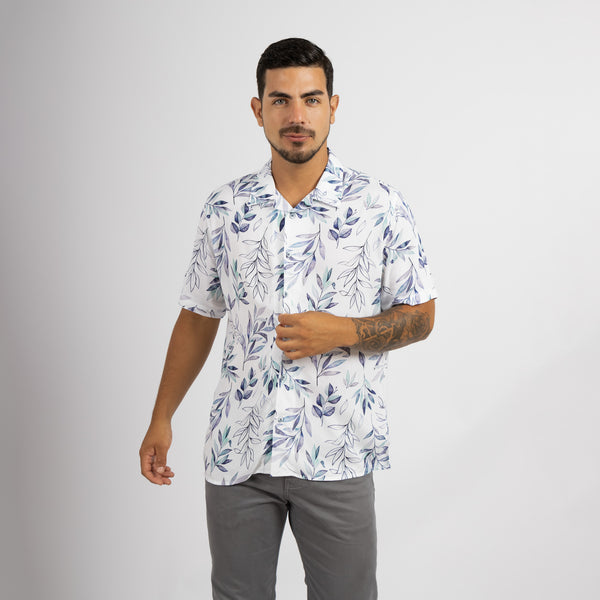 Camisa Relaxed Fit Viscosa Blanco