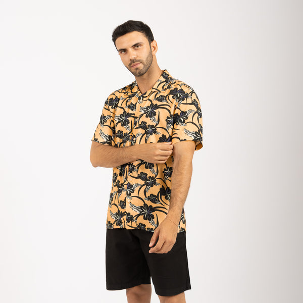 Camisa Relaxed Fit Viscosa Melón