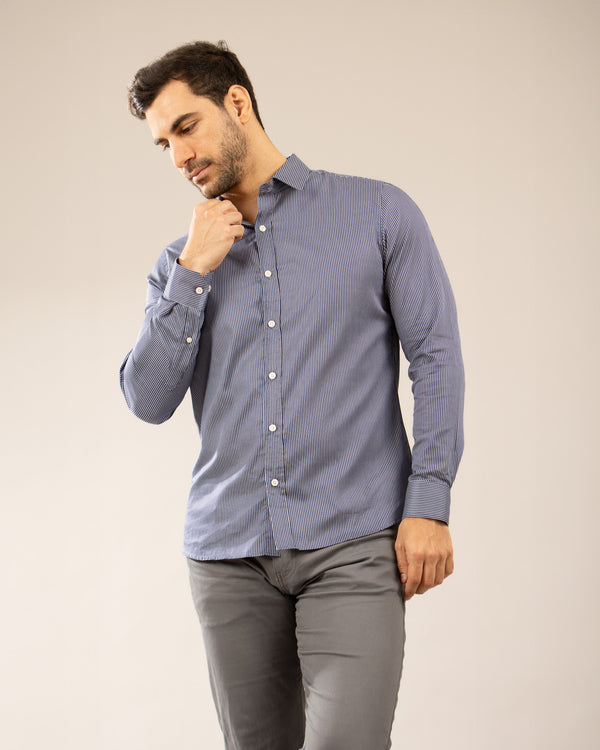 Camisa Manga Larga Modern Fit Philipp Dark Blue