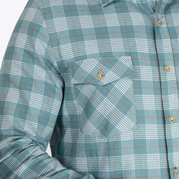 Camisa Flannel Leñador Modern Fit Verde