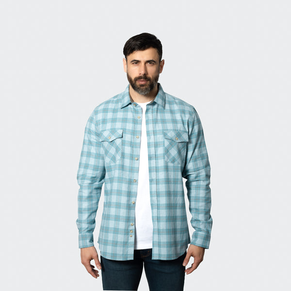 Camisa Flannel Leñador Modern Fit Verde