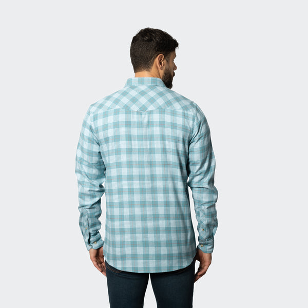 Camisa Flannel Leñador Modern Fit Verde