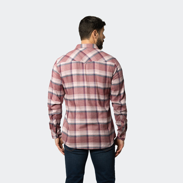 Camisa Flannel Leñador Modern Fit Granate