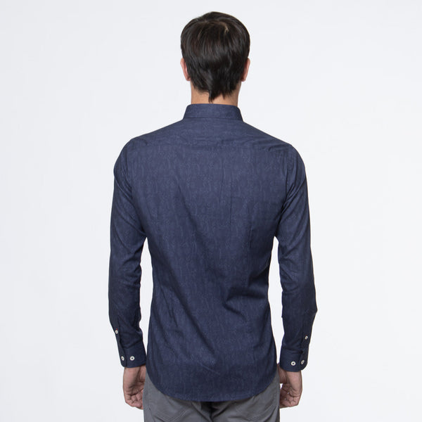 Camisa Slim Fit Luis Azul