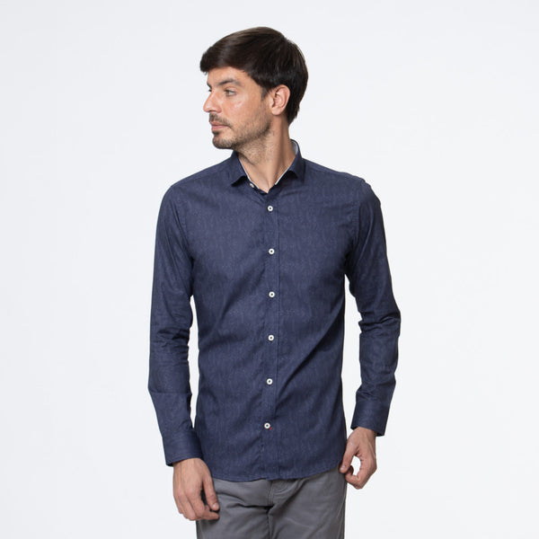 Camisa Slim Fit Luis Azul