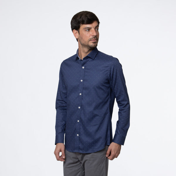 Camisa Slim Fit Luis Azulino