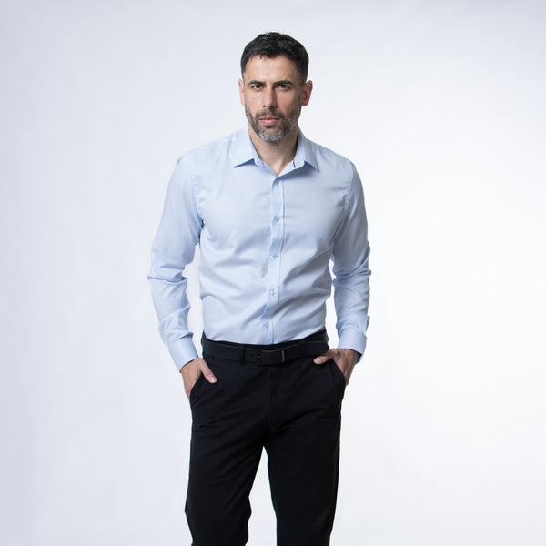 Camisa Modern Fit John Celeste Cielo