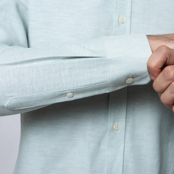 Camisa Modern Fit Oxford PC Verde