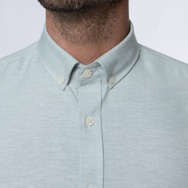 Camisa Modern Fit Oxford PC Verde
