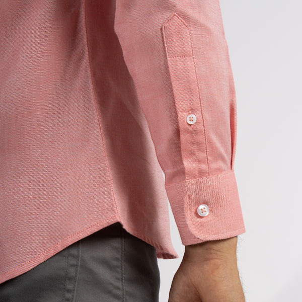 Camisa Lima Shirt Modern Fit Oxfordine Coral