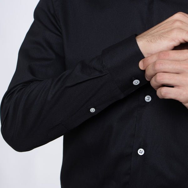 Camisa Manga Larga Modern Fit Thiago Negro