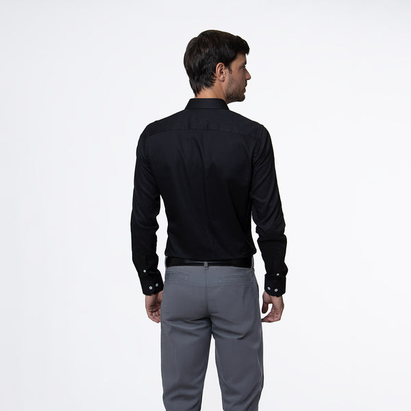 Camisa Manga Larga Modern Fit Thiago Negro