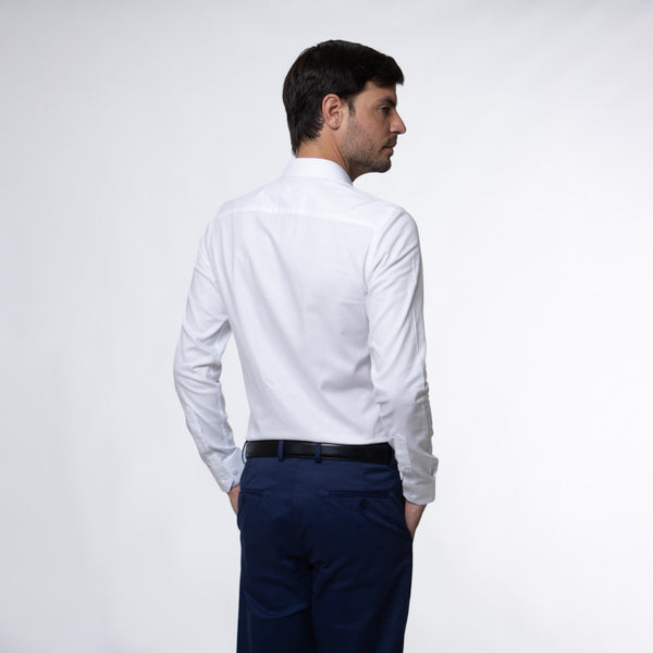 Camisa Manga Larga Modern Fit Veneto Blanco
