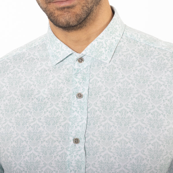 Camisa Slim Fit Atrani Celeste