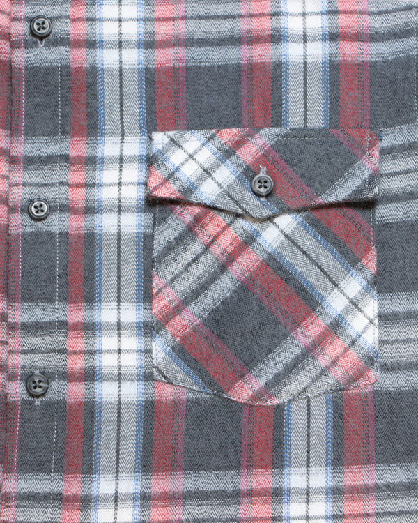 Camisa Flannel Villela Modern Fit Gris