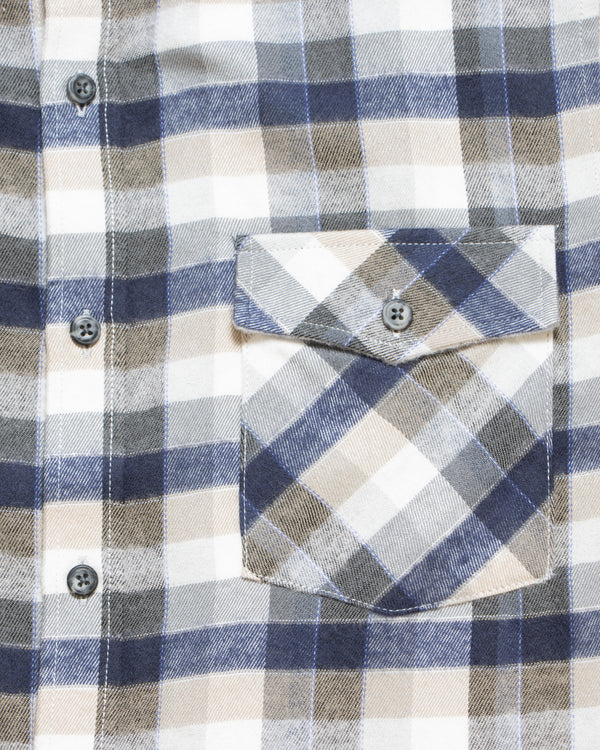 Camisa Flannel Villela Modern Fit Azul