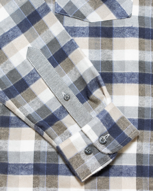 Camisa Flannel Villela Modern Fit Azul