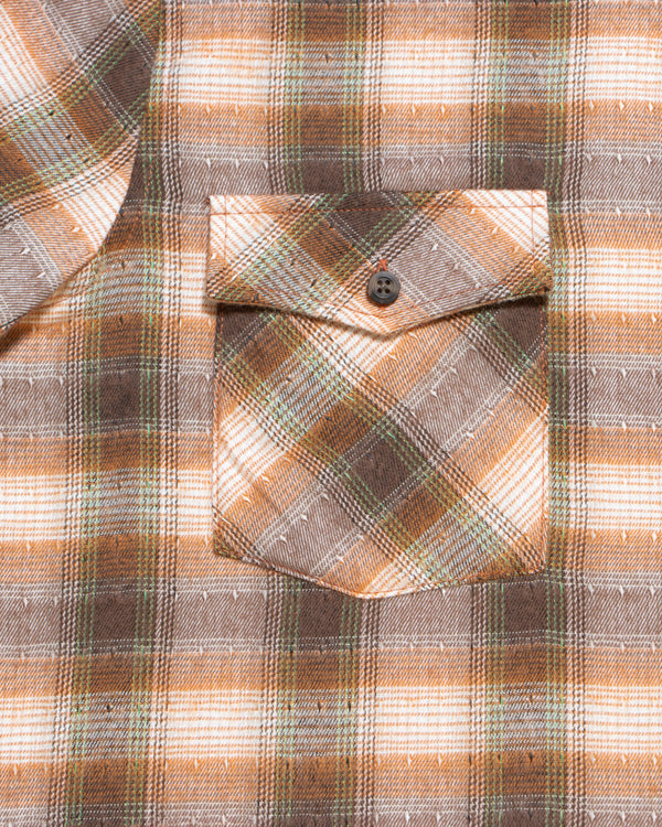 Camisa Flannel Villela Modern Fit Marrón