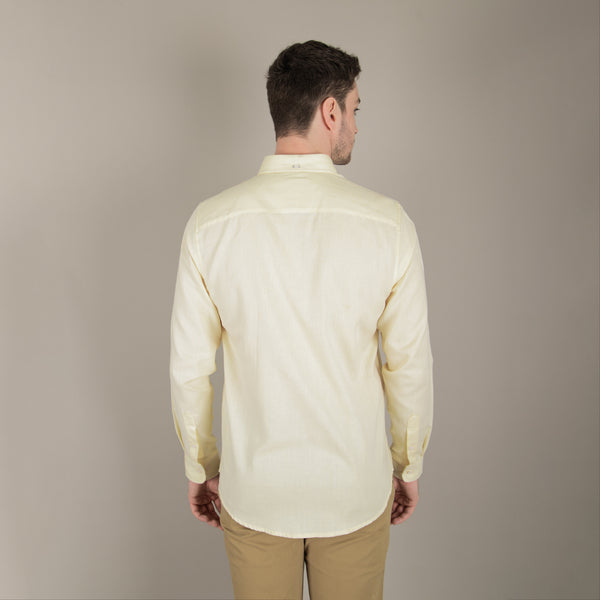 Camisa Lima Shirt Modern Fit Oxfordine Amarillo
