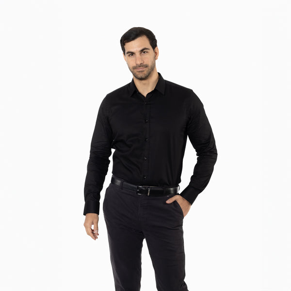 Camisa Modern Fit Skin Negro