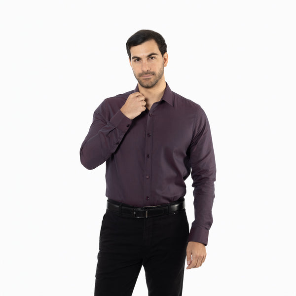 Camisa Modern Fit Skin Vino