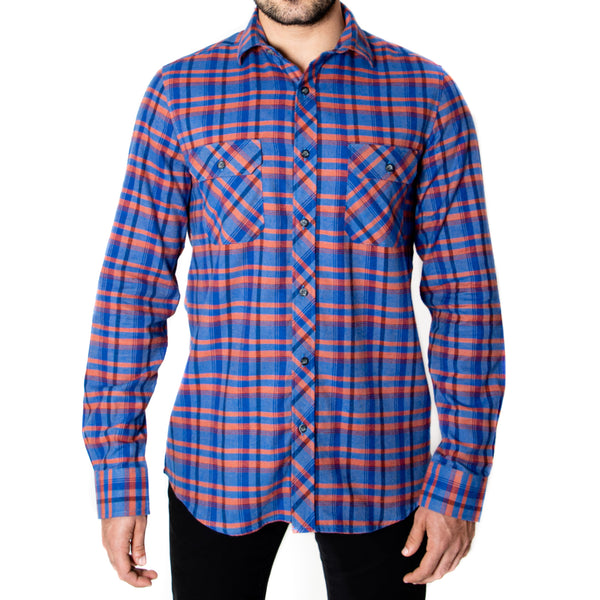 Camisa Lima Shirt Manga Larga Flannel Acero