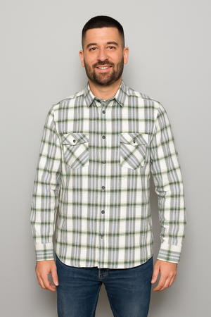 Camisa Flannel Villela Modern Fit Verde