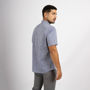 Camisa Manga Corta Neru Amalfi Navy