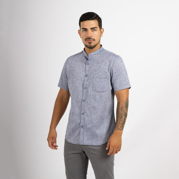 Camisa Manga Corta Neru Amalfi Navy