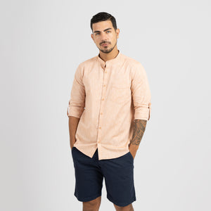 Camisa Manga Larga Neru Amalfi Naranja