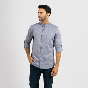 Camisa Manga Larga Neru Amalfi Navy