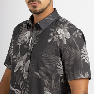 Camisa Relaxed Fit Azahara Fondo Negro