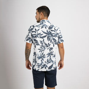 Camisa Relaxed Fit Azahara Hojas Azul