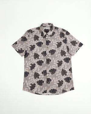 Camisa Bahamas Manga Corta Plomo