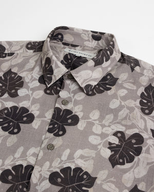 Camisa Bahamas Manga Corta Plomo