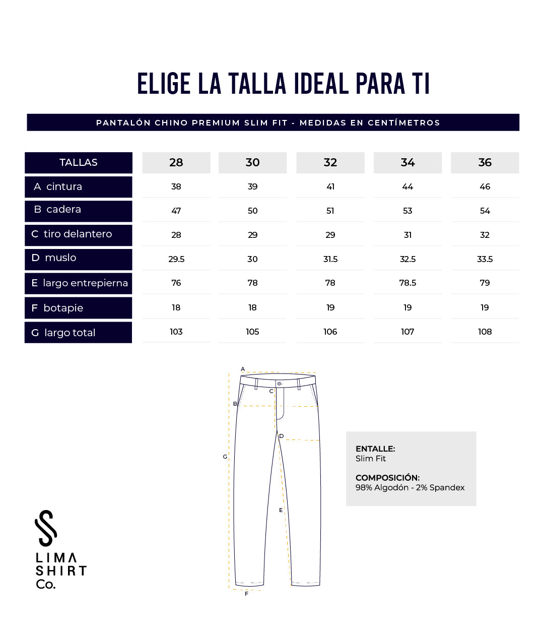 Guía de tallas