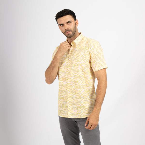 Camisa Relaxed Fit Caribe Amarillo