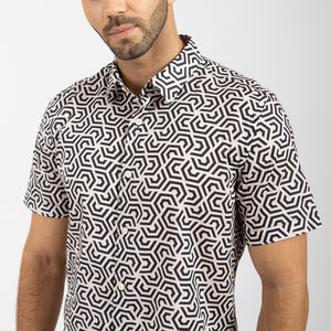 Camisa Relaxed Fit Caribe Negro Jet