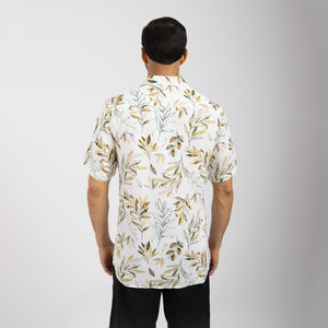 Camisa Relaxed Fit Viscosa Crema