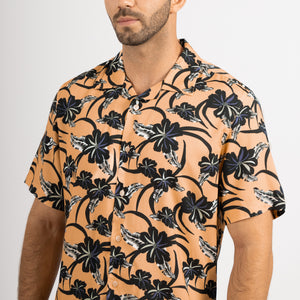 Camisa Relaxed Fit Viscosa Melón