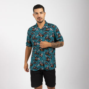 Camisa Relaxed Fit Viscosa Verde