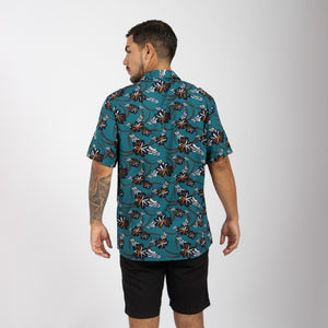 Camisa Relaxed Fit Viscosa Verde