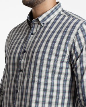 Camisa Modern Fit Fergus Azul Acero