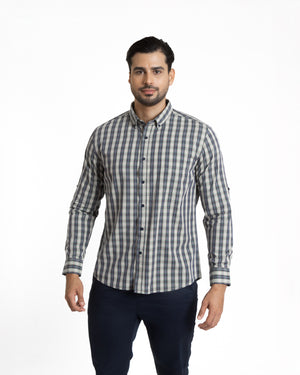 Camisa Modern Fit Fergus Azul Acero