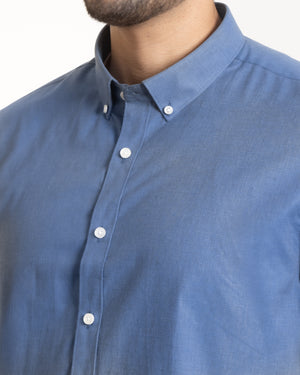 Camisa Modern Fit Fil a Fil BD Acero