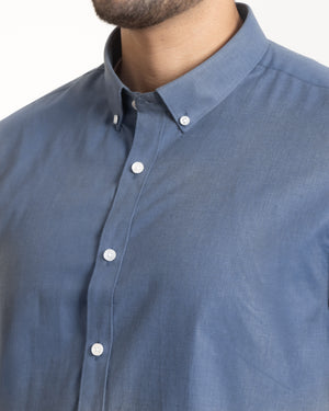 Camisa Modern Fit Fil a Fil BD Acero