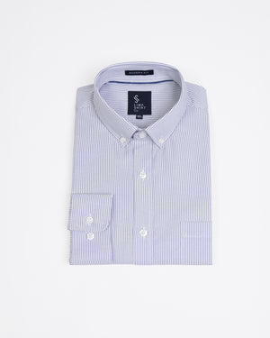 Camisa Modern Fit Classic Lines Azul